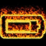 icon of a battery that is up in flames