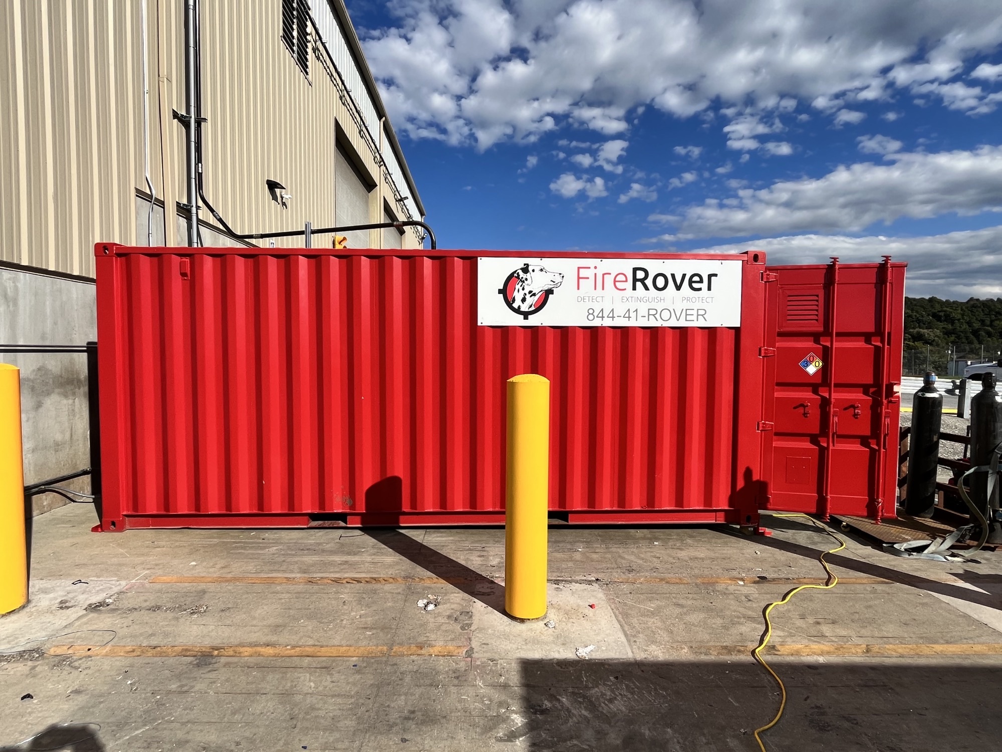 fire rover box on site