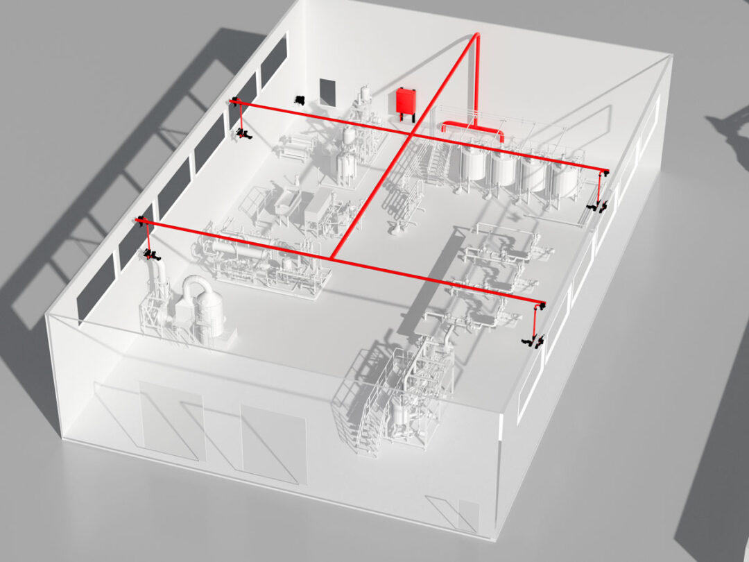 Continuous Fire Suppression for Industrial Sites