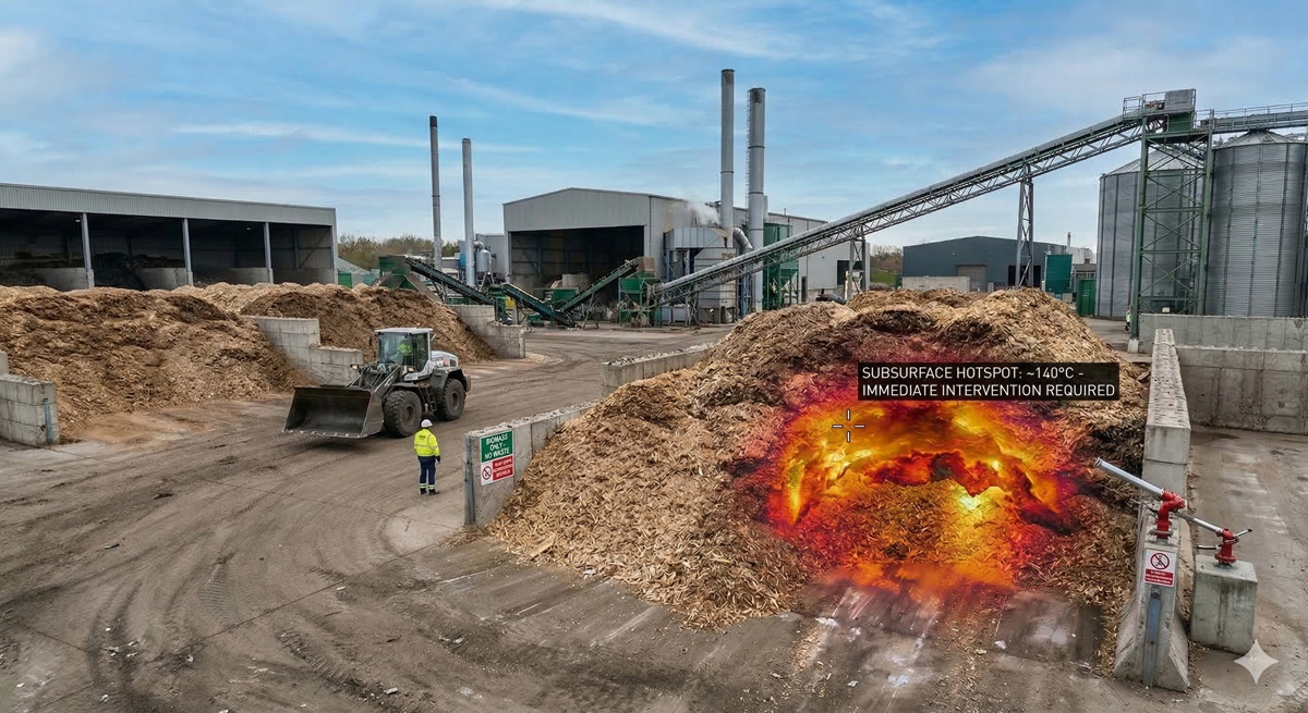 visual of where heat hides in biomass