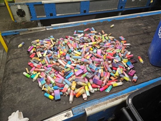 Pile of vapes
